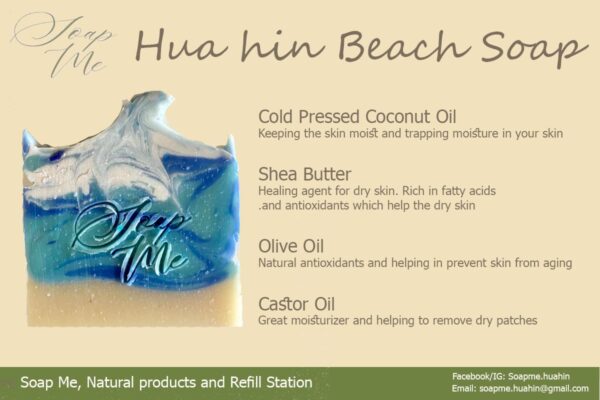 Hua hin soap , handmade natural soap, organic soap