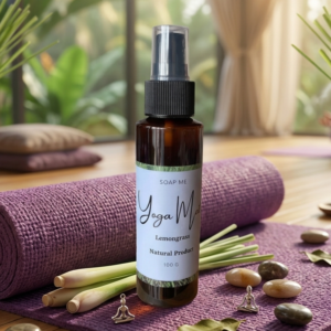 Lemongrass yoga mat spray with essential oil