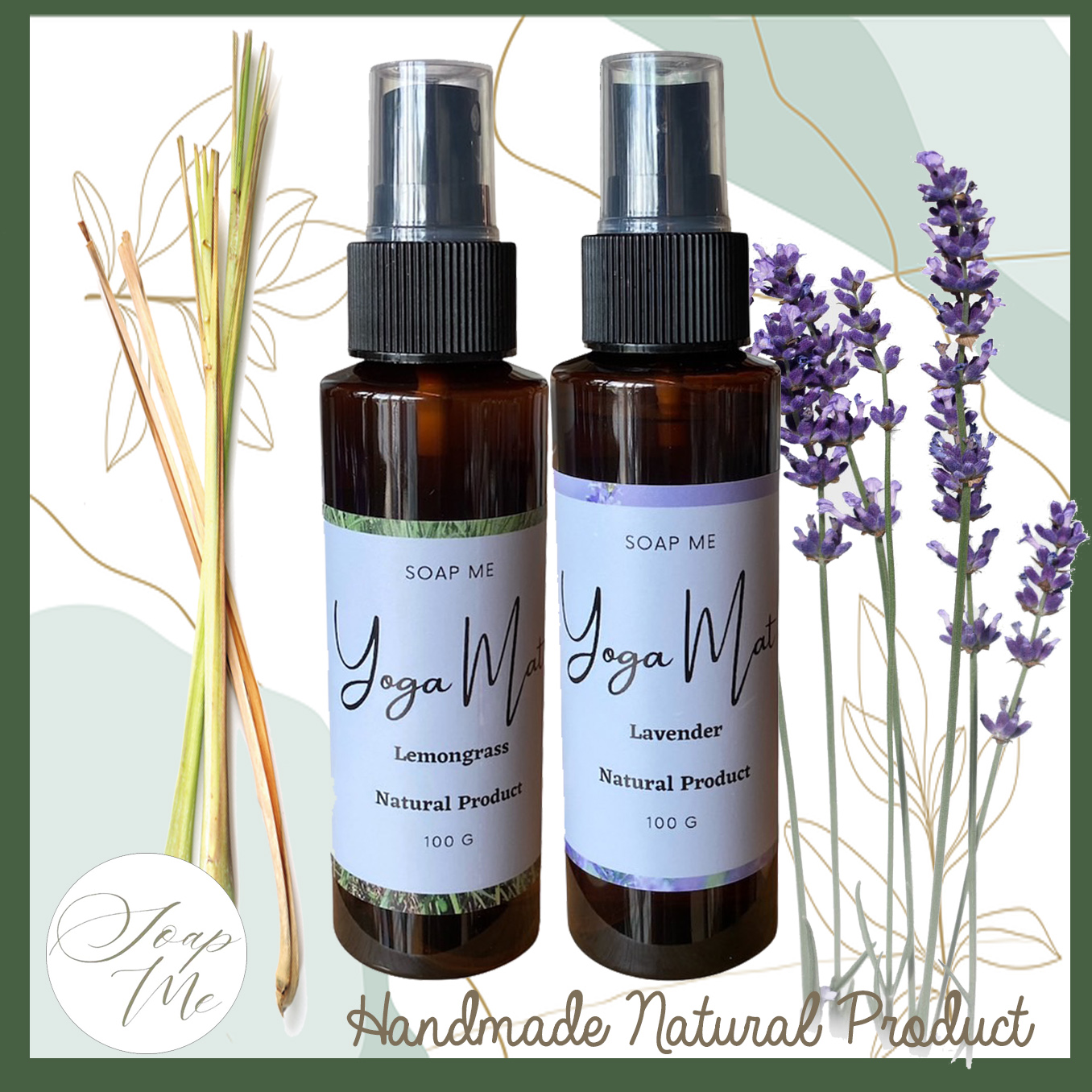 Lemongrass yoga mat spray with lemongrass essential oil Lemongrass yoga mat spray with lemongrass essential oil