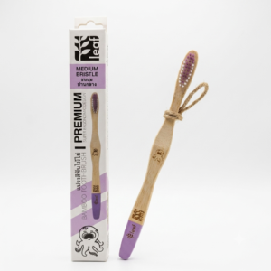 Medium bristle bamboo toothbrush