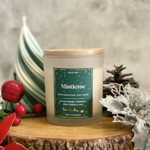 mistletoe christmas scented candle