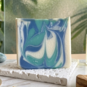 fresh moring soap with eucalyptus and peppermint essential oil