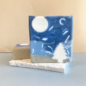 Silent night christmas soap with essential oil