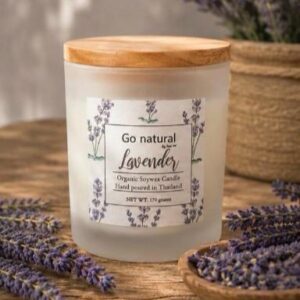 Lavender essential oil soywax candle