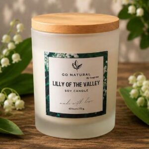 Lilly of the valley soywax candle